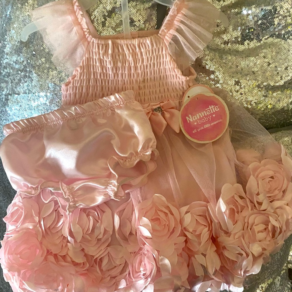 2 piece Beautiful Rose toddler dress
